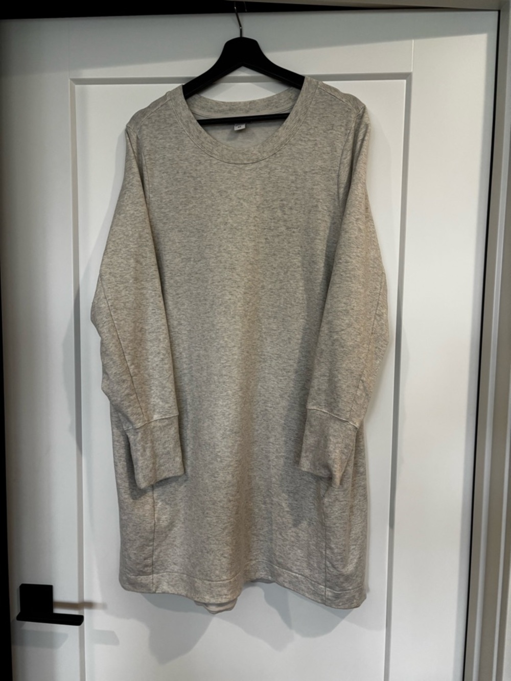 Athleta Light Gray Sweatshirt Dress- plus size 2X